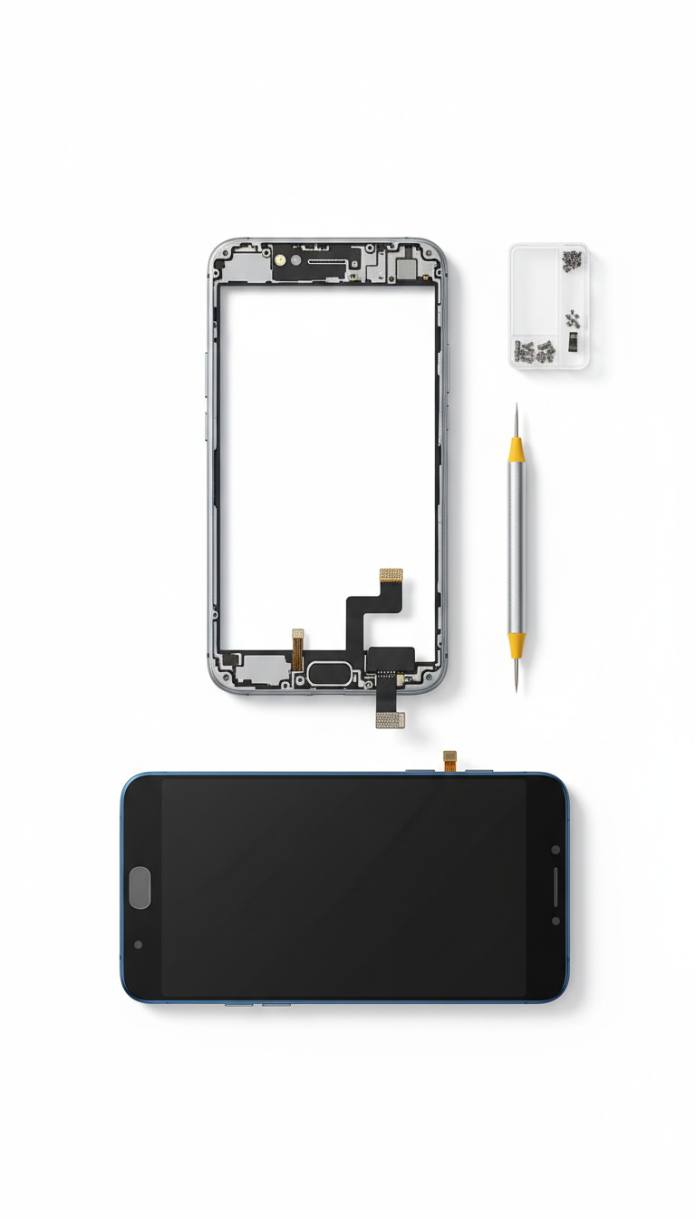 Smartphone Screen Replacement with OEM Glass